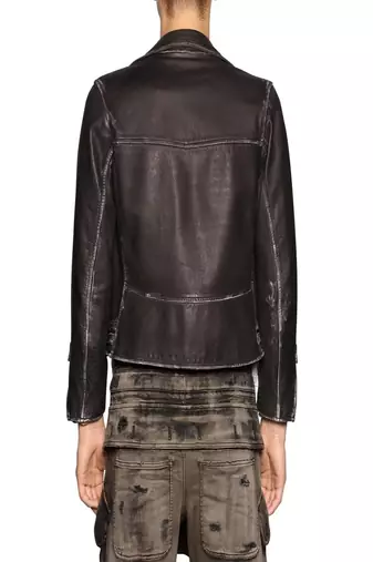 men's genuine lambskin leather biker jacket classic moto zip style ultimate