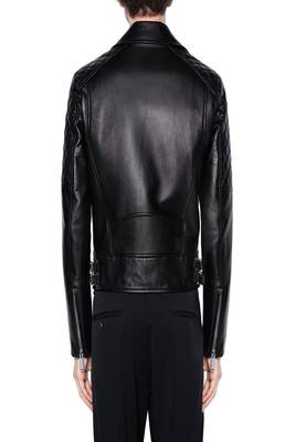 men's genuine lambskin leather biker jacket classic moto zip style advanced 2
