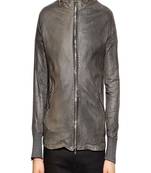 Men's genuine lambskin leather jacket leather motorcycle biker racer style jacket-cl-m61