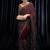 Wine dori zari and sequins work kasturi silk blend georgette saree