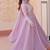 Lavender color heavy and ethnic coading embroidered with beads work wedding special gown with dupattta