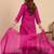 Pink color sophisticated cotton blend fabric embroidered fancy kurta set