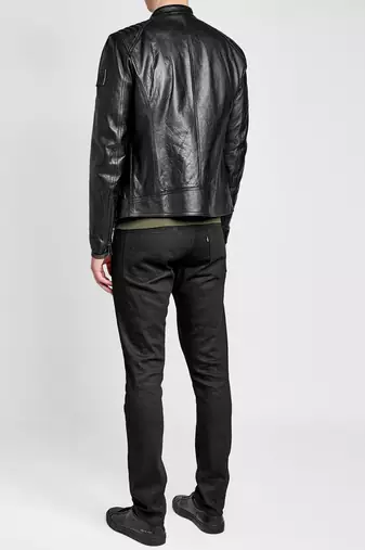men's olive green lambskin leather jacket classic zip up style exclusive