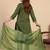 Mahendi color sophisticated cotton blend fabric embroidered fancy kurta set