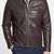 Men's black genuine lambskin leather jacket modern fashion outfit jacket-l78