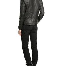 Men's genuine lambskin leather jacket leather motorcycle biker racer style jacket-cl-m81