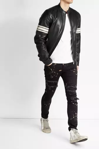 men's genuine lambskin leather biker jacket classic moto zip style premium elite