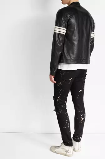 men's genuine lambskin leather biker jacket classic moto zip style premium elite