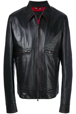men's genuine lambskin leather biker jacket classic moto zip style premium signature 1