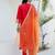 Pink color viscose rayon  fabric designer embroidery work graceful designer kurta set for girls