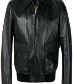 men's black lambskin leather jacket classic zip up style premium signature
