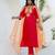 Pink color viscose rayon  fabric designer embroidery work graceful designer kurta set for girls