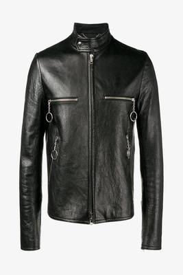 men's genuine lambskin leather biker jacket classic moto zip style premium original 1