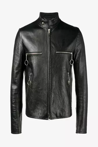 men's genuine lambskin leather biker jacket classic moto zip style premium original