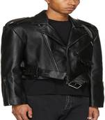 Men's genuine lambskin leather jacket leather motorcycle biker racer style jacket-cl-m90