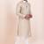 Brown cotton jacquard  premium designer festive wear kurta pyjama set