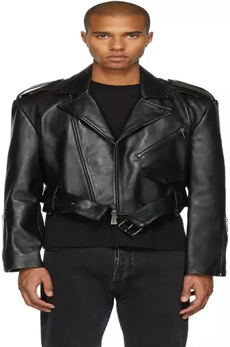 men's genuine lambskin leather biker jacket classic moto zip style premium high quality
