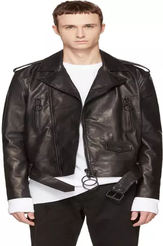 men's genuine lambskin leather biker jacket classic moto zip style premium pro