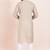 Brown cotton jacquard  premium designer festive wear kurta pyjama set