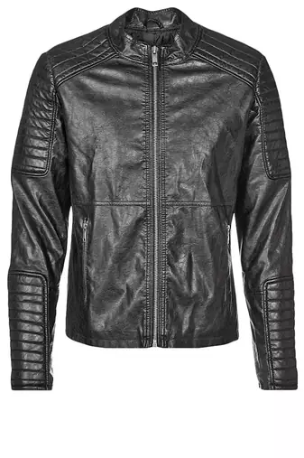 men's genuine lambskin leather biker jacket classic moto zip style exclusive stylish