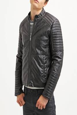 men's genuine lambskin leather biker jacket classic moto zip style exclusive stylish 3