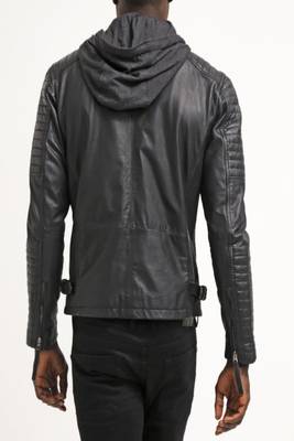 men's genuine lambskin leather biker jacket classic moto zip style exclusive authentic 2
