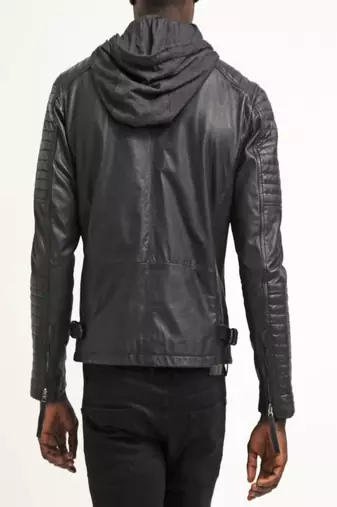 men's genuine lambskin leather biker jacket classic moto zip style exclusive authentic