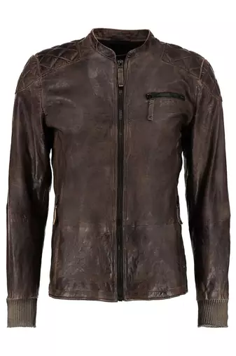 men's genuine lambskin leather biker jacket classic moto zip style exclusive genuine