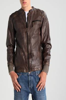men's genuine lambskin leather biker jacket classic moto zip style exclusive genuine 3