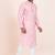 Pink cotton jacquard  premium designer festive wear kurta pyjama set