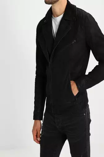 men's genuine lambskin leather biker jacket classic moto zip style exclusive superior