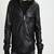 Men's genuine lambskin leather jacket leather motorcycle biker racer style jacket-cl-m104