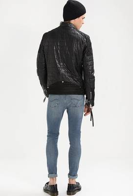 men's genuine lambskin leather biker jacket classic moto zip style exclusive sophisticated 2