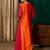 Red color rich girlie looks silk slub fabric embroidered readymade partywear suit for girl