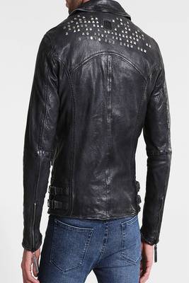 men's genuine lambskin leather biker jacket classic moto zip style exclusive classic 2