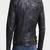 Men's genuine lambskin leather jacket leather motorcycle biker racer style jacket-cl-m109