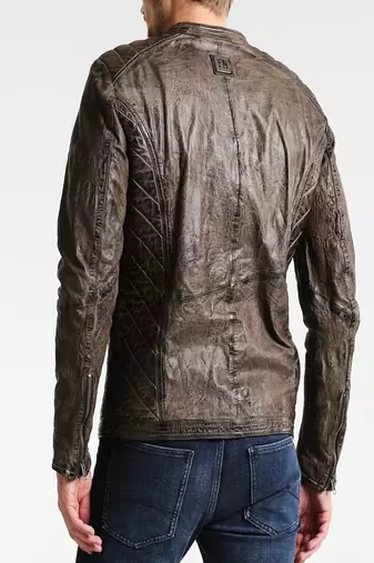 men's genuine lambskin leather biker jacket classic moto zip style exclusive versatile