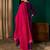 Violet color rich girlie looks silk slub fabric embroidered readymade partywear suit for girl
