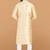 yellow jacquard silk premium designer festive wear kurta pyjama set
