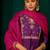 Violet color rich girlie looks silk slub fabric embroidered readymade partywear suit for girl