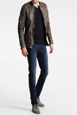 men's genuine lambskin leather biker jacket classic moto zip style exclusive versatile 3