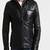 Men's genuine lambskin leather jacket leather motorcycle biker racer style jacket-cl-m112