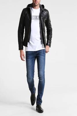 men's genuine lambskin leather biker jacket classic moto zip style exclusive timeless 3