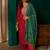 Red color rich girlie looks silk slub fabric embroidered readymade partywear suit for girl