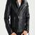 Men's genuine lambskin leather jacket leather motorcycle biker racer style jacket-cl-m113