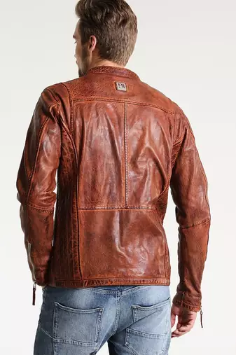 men's black lambskin leather jacket classic zip up style premium unique