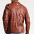Men's black genuine lambskin leather jacket modern fashion outfit leather jacket-l114