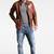 Men's black genuine lambskin leather jacket modern fashion outfit leather jacket-l114