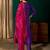 Violet color rich girlie looks silk slub fabric embroidered readymade partywear suit for girl
