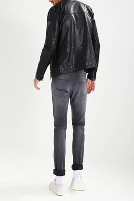 men's genuine lambskin leather biker jacket classic moto zip style exclusive luxury 2